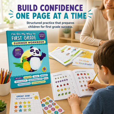 I'm On My Way to First Grade: Summer Workbook (Bridging K to 1)