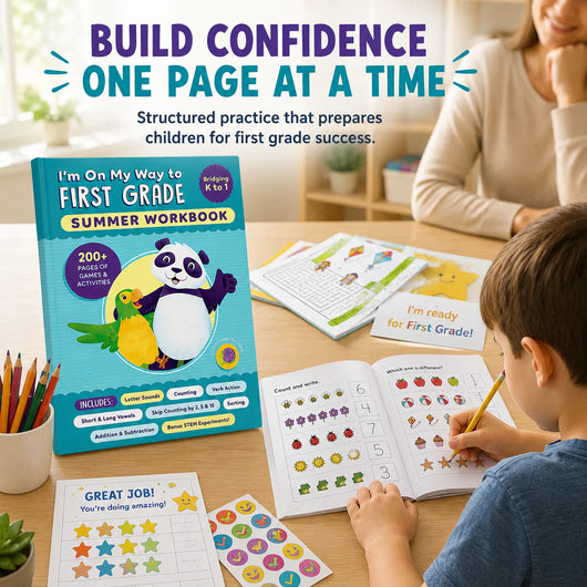 I'm On My Way to First Grade: Summer Workbook (Bridging K to 1)